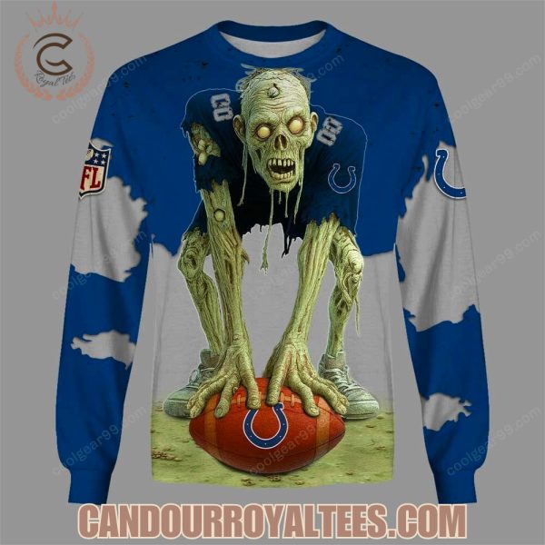 Indianapolis Colts Zombie Halloween Design Hoodie