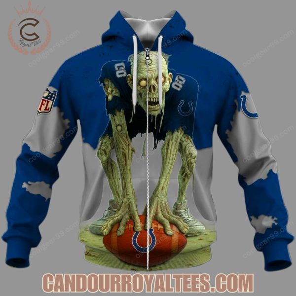 Indianapolis Colts Zombie Halloween Design Hoodie