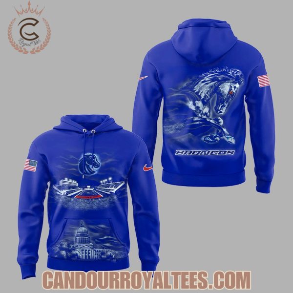 Inspired By The 2025 Boise State Football Helmet Hoodie