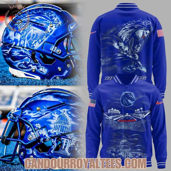 Inspired By The 2025 Boise State Football Helmet Jacket