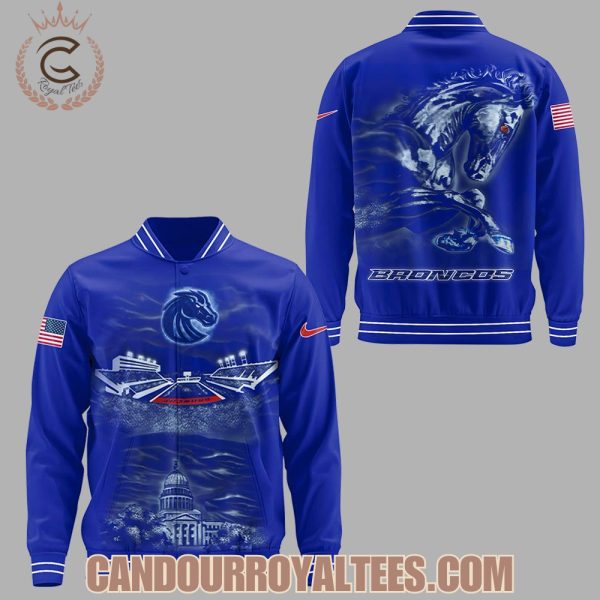 Inspired By The 2025 Boise State Football Helmet Jacket