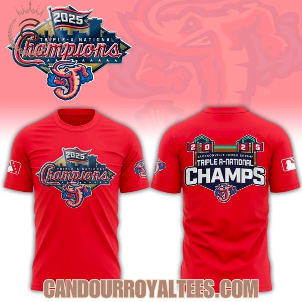 Jacksonville Jumbo Shrimp 2025 Triple-A National Champions Tshirt, Hoodie