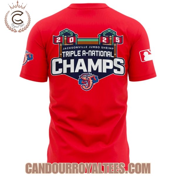 Jacksonville Jumbo Shrimp 2025 Triple-A National Champions Tshirt, Hoodie