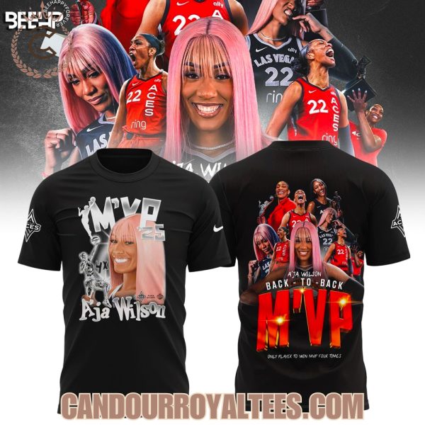 Las Vegas Aces A’ja Wilson Back To Back MVP 2025 T-Shirt