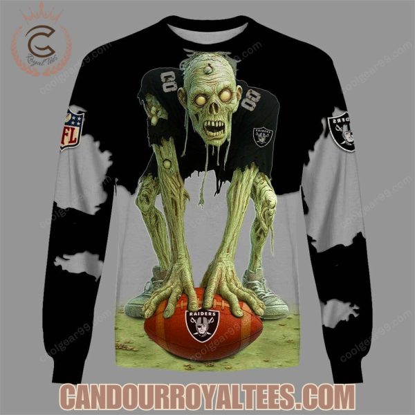 Las Vegas Raiders Zombie Halloween Design Hoodie