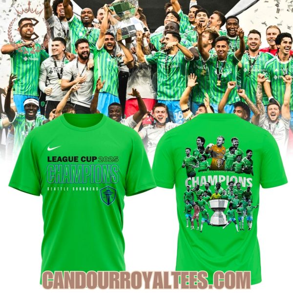 League Cup 2025 Champions Seattle Sounders Tshirt, Hoodie