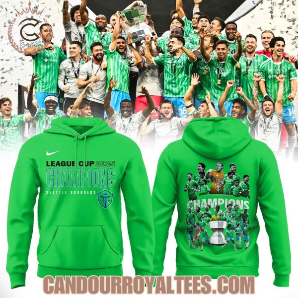 League Cup 2025 Champions Seattle Sounders Tshirt, Hoodie
