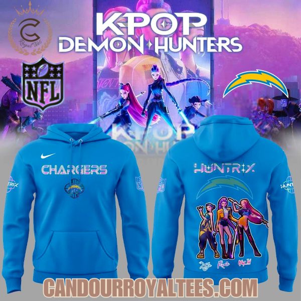 Los Angeles Chargers x K-pop Demon Hunters Hoodie