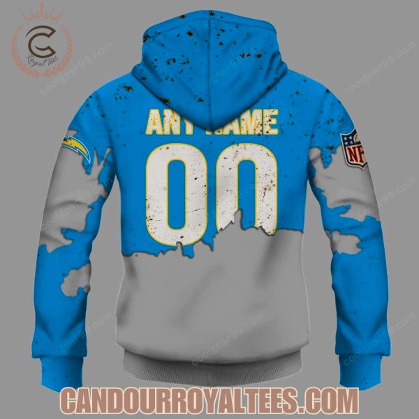 Los Angeles Chargers Zombie Halloween Design Hoodie