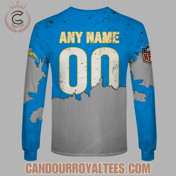 Los Angeles Chargers Zombie Halloween Design Hoodie