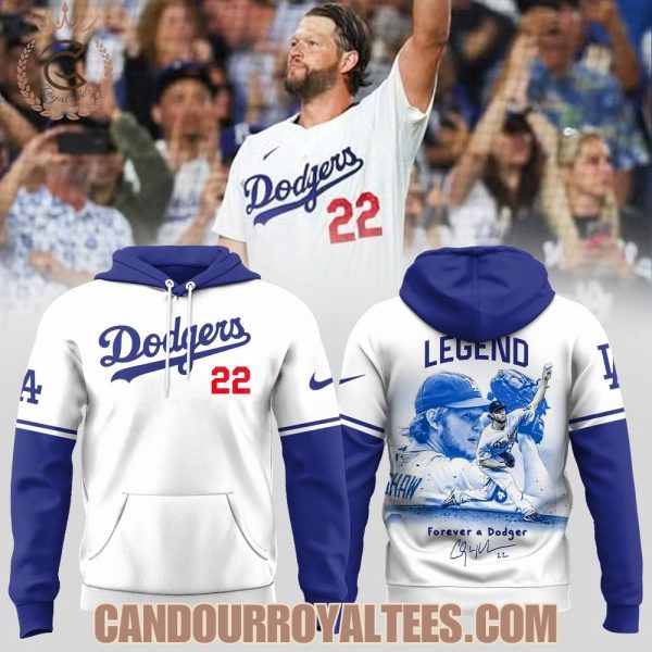 Los Angeles Dodgers Forever a Dodger Kershaw 22 Hoodie