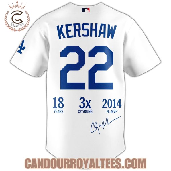 Los Angeles Dodgers x Clayton Kershaw Thanks for the Legendary Memories Jersey