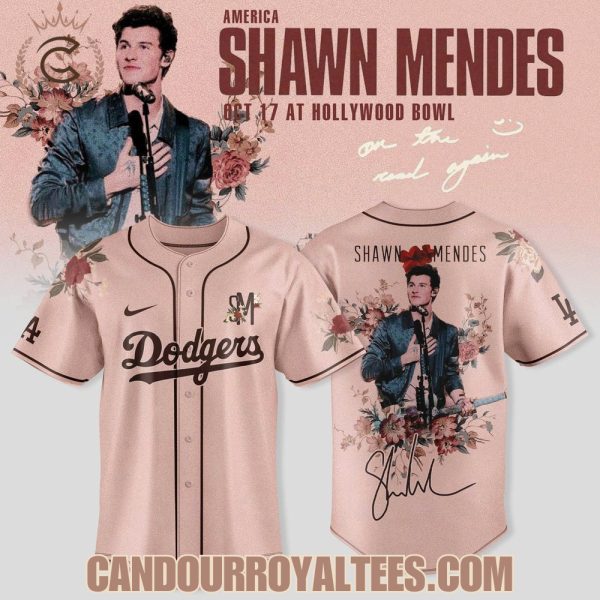 Los Angeles Dodgers x Shawn Mendes On The Road Again Tour Baseball Jersey