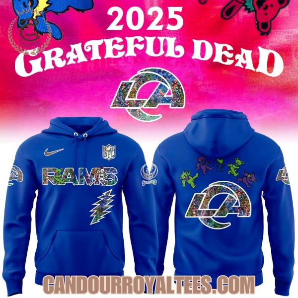 Los Angeles Rams Grateful Dead Night 2025 Hoodie