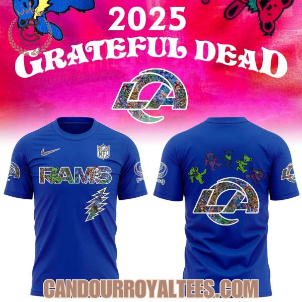 Los Angeles Rams Grateful Dead Night 2025 Hoodie