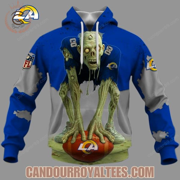 Los Angeles Rams Zombie Halloween Design Hoodie