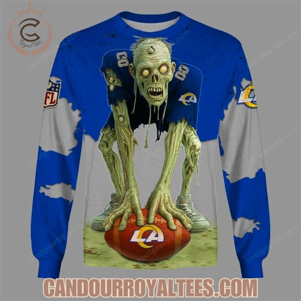 Los Angeles Rams Zombie Halloween Design Hoodie