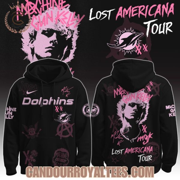 Miami Dolphins x MGK The Lost Americana Tour Hoodie