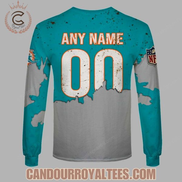 Miami Dolphins Zombie Halloween Design Hoodie