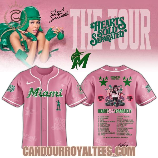 Miami Marlins x Mariah the Scientist Hearts Sold Separately Tour Jersey