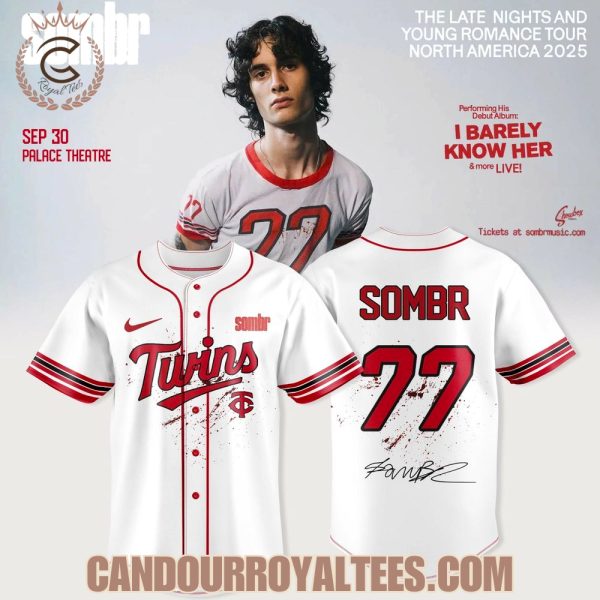 Minnesota Twins X Sombr – The Late Nights & Young Romance Tour Merch Jersey