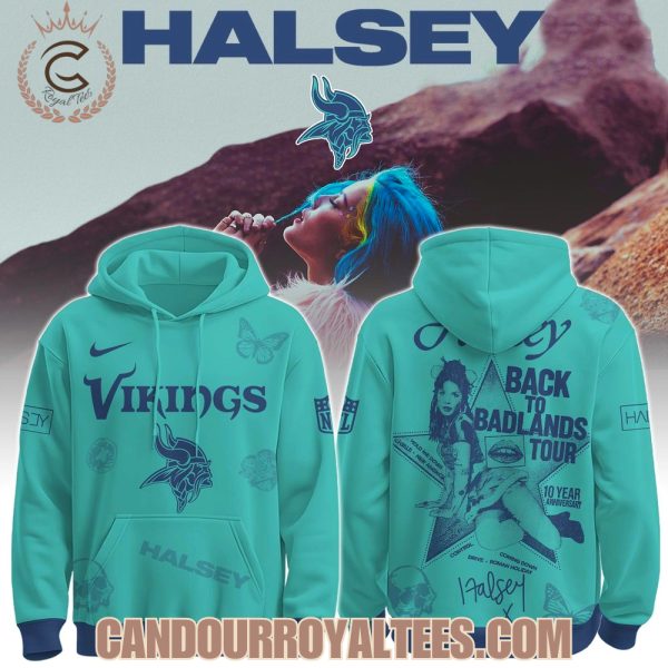 Minnesota Vikings x Halsey Back to Badlands Tour Hoodie