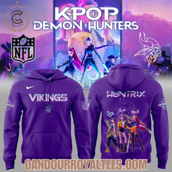 Minnesota Vikings x K-pop Demon Hunters Hoodie