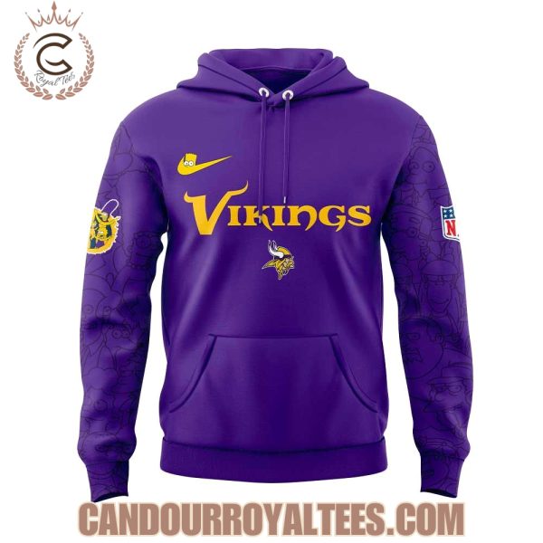 Minnesota Vikings x The Simpsons Family Hoodie