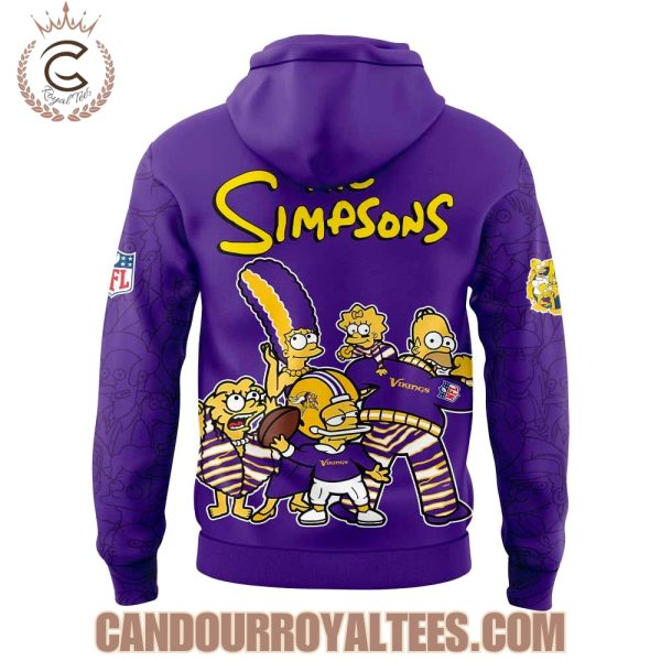 Minnesota Vikings x The Simpsons Family Hoodie