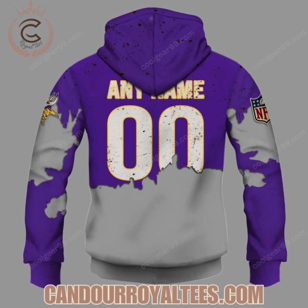 Minnesota Vikings Zombie Halloween Design Hoodie