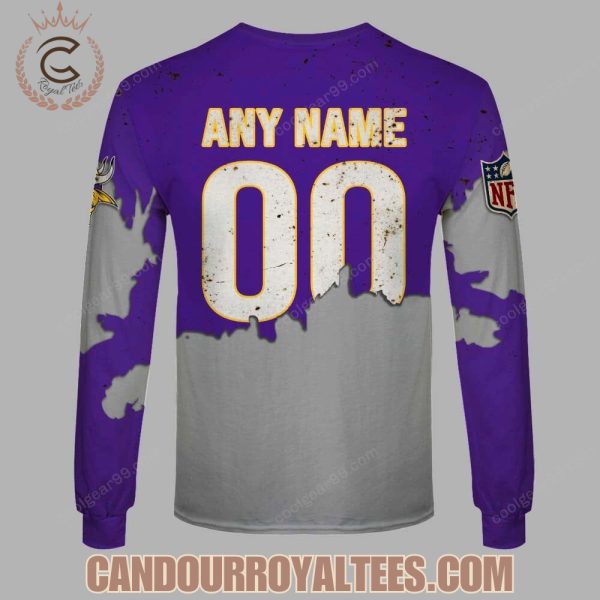 Minnesota Vikings Zombie Halloween Design Hoodie