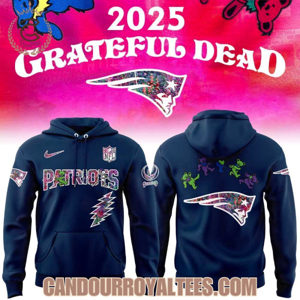 New England Patriots Grateful Dead Night 2025 Hoodie