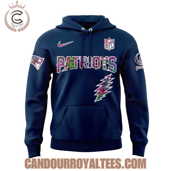 New England Patriots Grateful Dead Night 2025 Hoodie