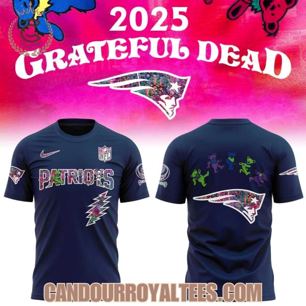 New England Patriots Grateful Dead Night 2025 Hoodie