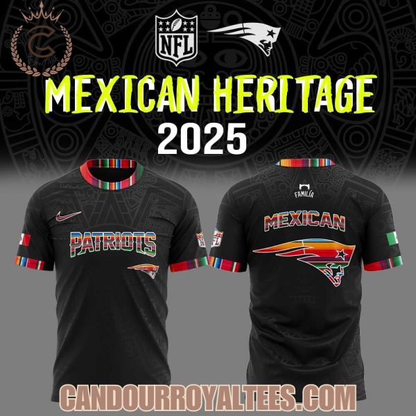 New England Patriots Mexican Heritage 2025 Hoodie