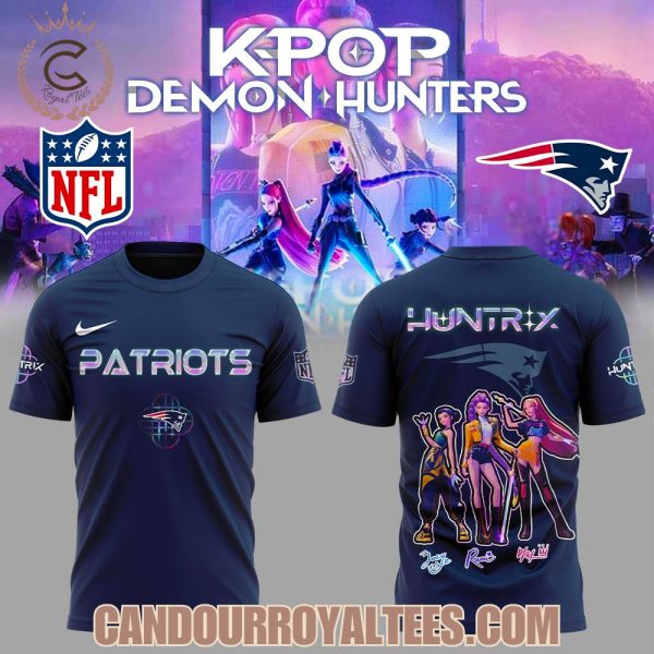 New England Patriots x K-pop Demon Hunters Hoodie