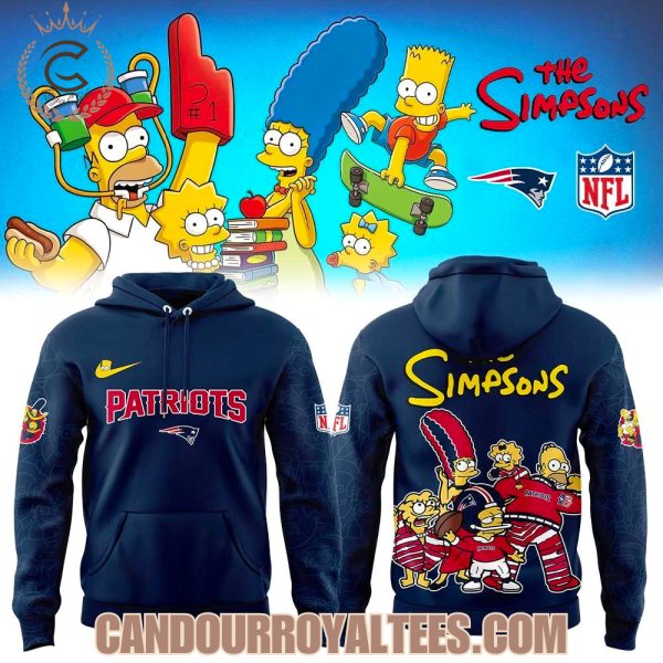 New England Patriots x The Simpsons Family Hoodie