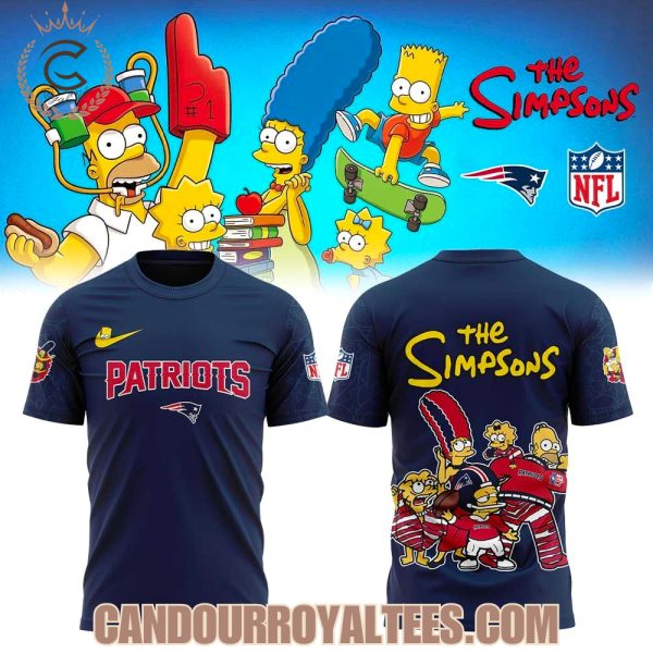 New England Patriots x The Simpsons Family Hoodie