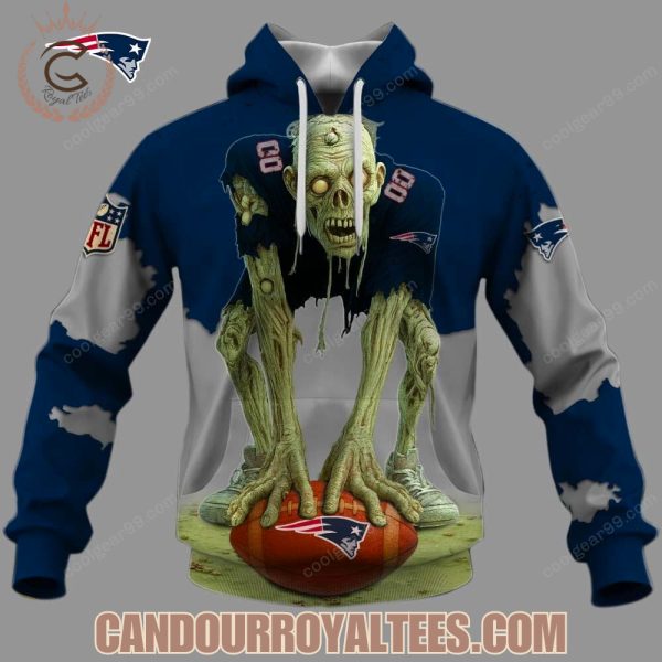 New England Patriots Zombie Halloween Design Hoodie