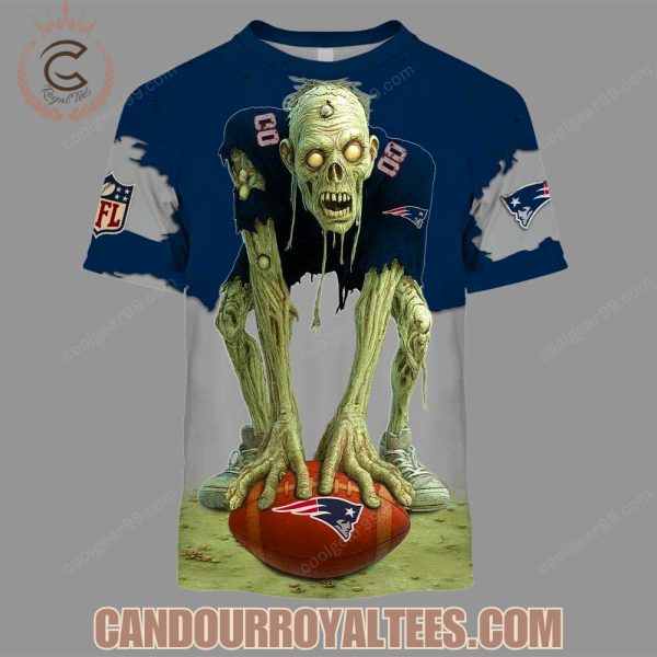 New England Patriots Zombie Halloween Design Hoodie