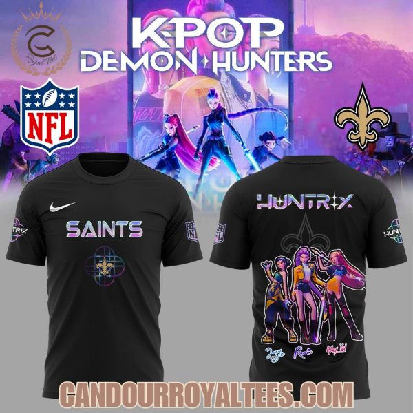 New Orleans Saints x K-pop Demon Hunters Hoodie