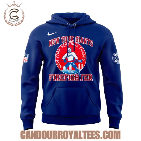 New York Giants Firefighter Appreciation 2025 Hoodie