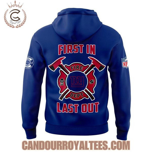 New York Giants Firefighter Appreciation 2025 Hoodie