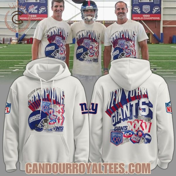 New York Giants Retro Legacy From XXV to the Helmet Catch Tshirt, Hoodie
