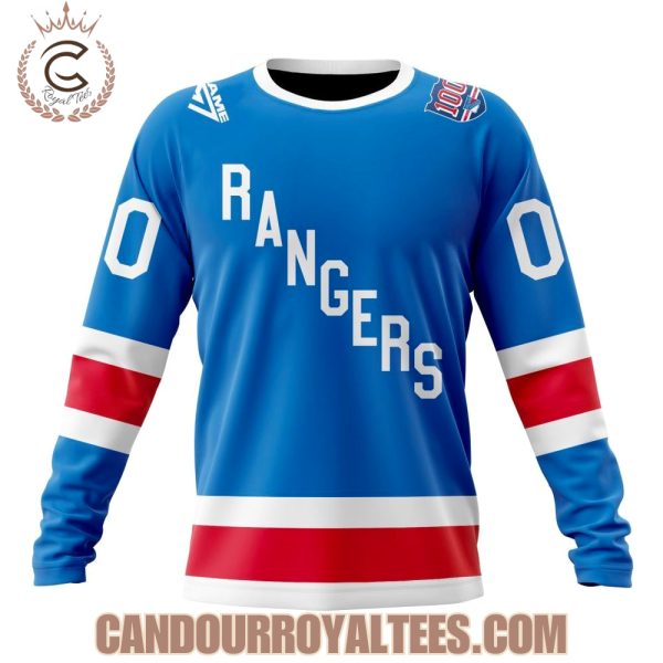 New York Rangers Personalized 2025/26 Centennial Design Hoodie