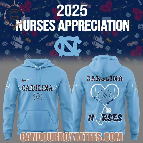 North Carolina Tar Heels x Nurses Appreciation 2025 Hoodie