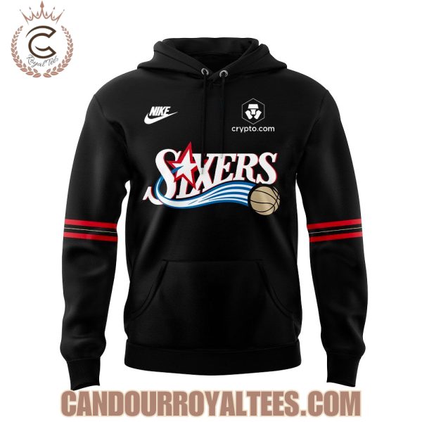 Philadelphia 76ers Back in Black 2025 Hoodie