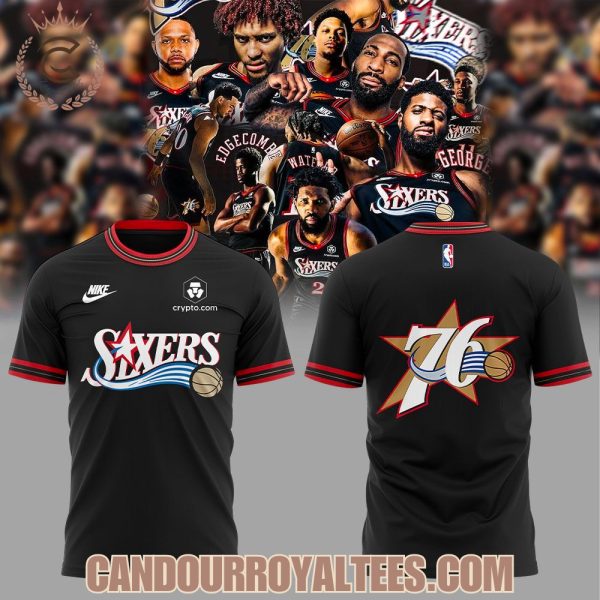 Philadelphia 76ers Back in Black 2025 Hoodie