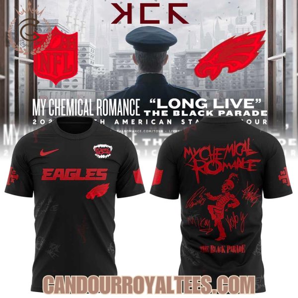 Philadelphia Eagles My Chemical Romance Tour 2025 Combo Signature Shirt