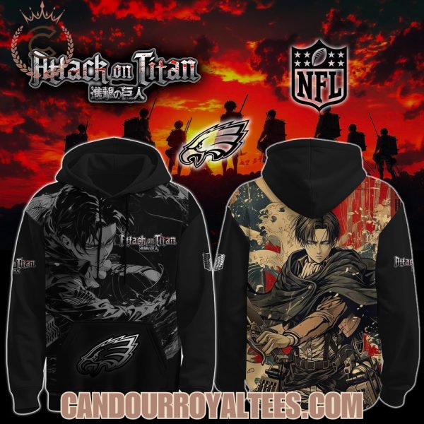 Philadelphia Eagles x Attack On TiTan Hoodie 2025